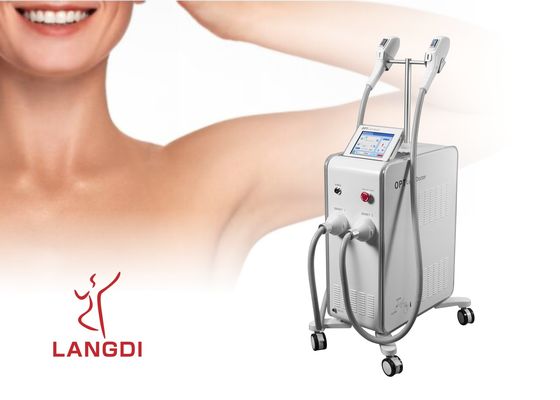 Epilasyon / Cilt Gençleştirme için 2 El Aleti OPT SHR IPL+ DIODE LAZER Teknolojisi