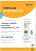 Çin Shenzhen Langdai Industrial Development Co., Ltd. Sertifikalar